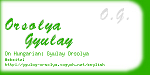 orsolya gyulay business card